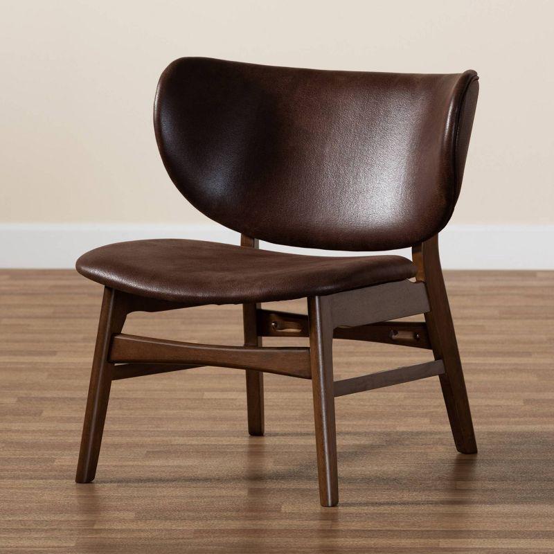 Faux Leather Side Chair