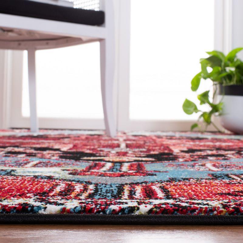 Vintage Hamadan VTH248 Power Loomed Indoor Area Rug - Blue/Red - 6'7"x6'7" - Safavieh