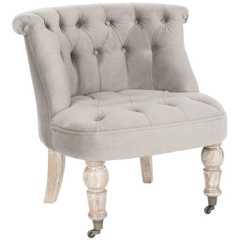 Carlin Tuffted Chair - MCR4711 - Mushroom - Safavieh