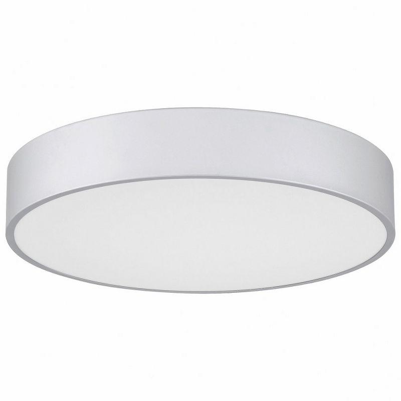 Satin White Glass LED Flush Mount Light