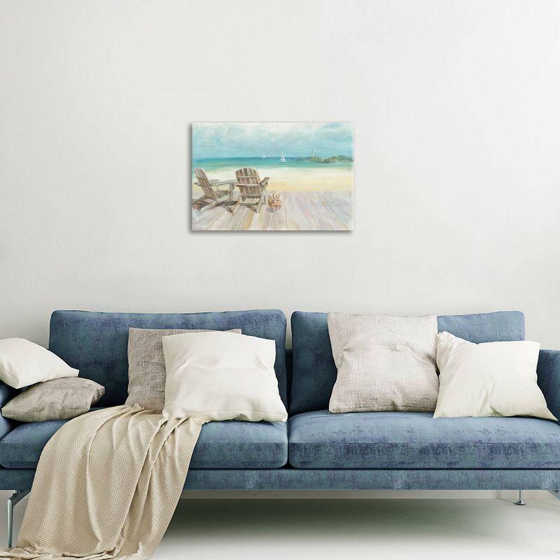 Seaside Morning Coastal Canvas Wall Art 12" x 18"