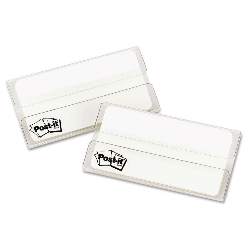 Post-it White 3" File Tabs with Dispenser, 50-Pack