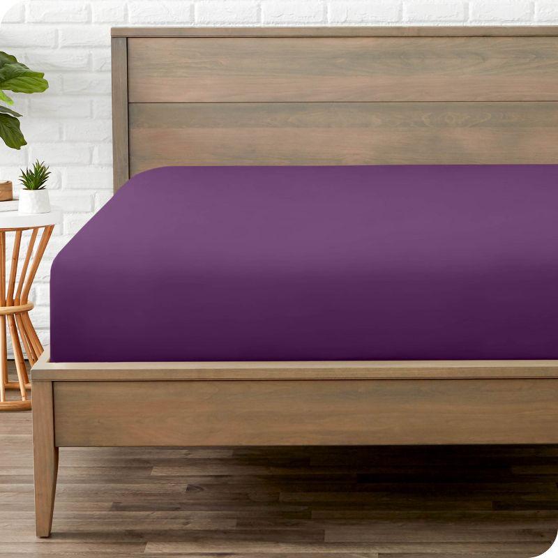 Bare Home Microfiber Fitted Sheet