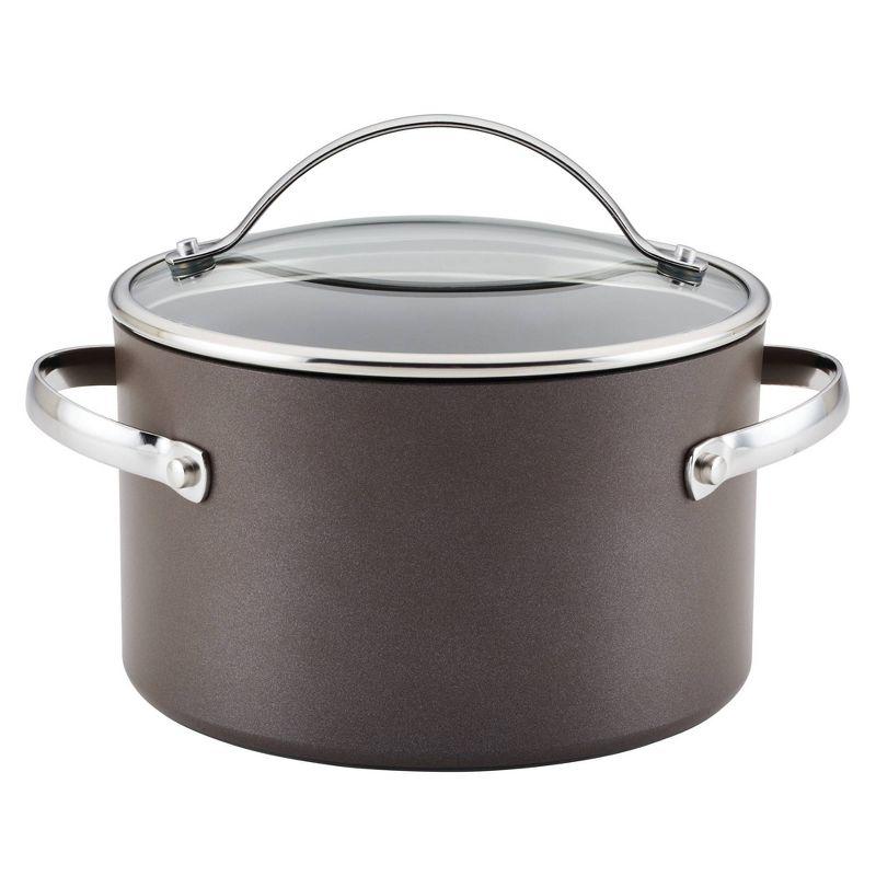 Ayesha Curry Ayesha Curry Professional Hard Anodized Collection Nonstick Stockpot Saucepot with Lid, Charcoal