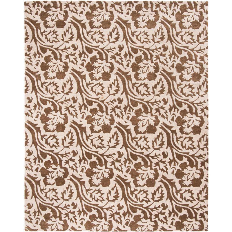 Soho SOH844 Hand Tufted Area Rug - Brown/Ivory - 7'6"x9'6" - Safavieh.