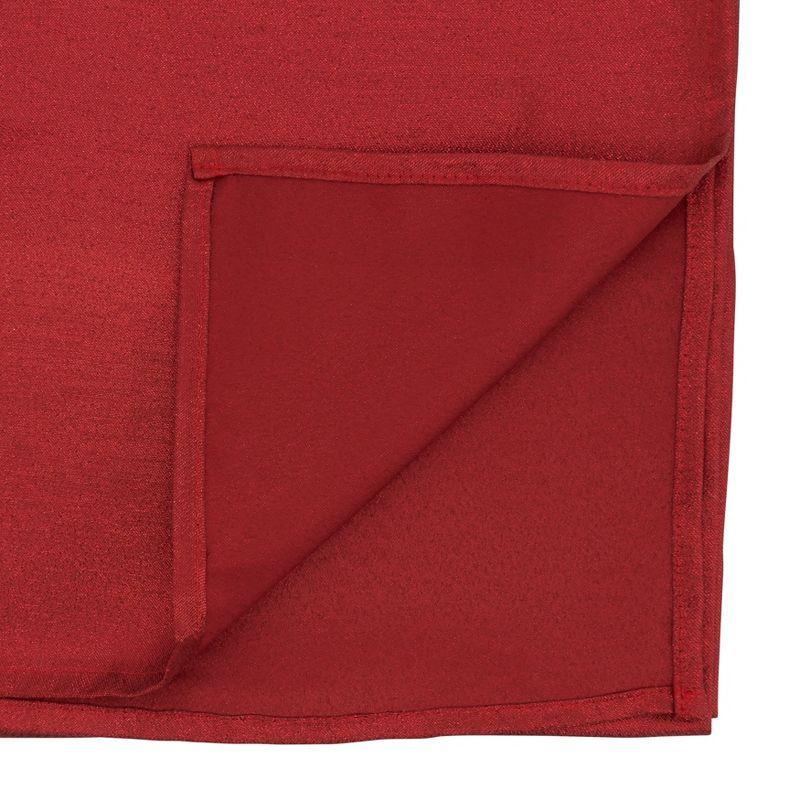 Red Shimmering Polyester Table Runner, 18 x 54 Inches