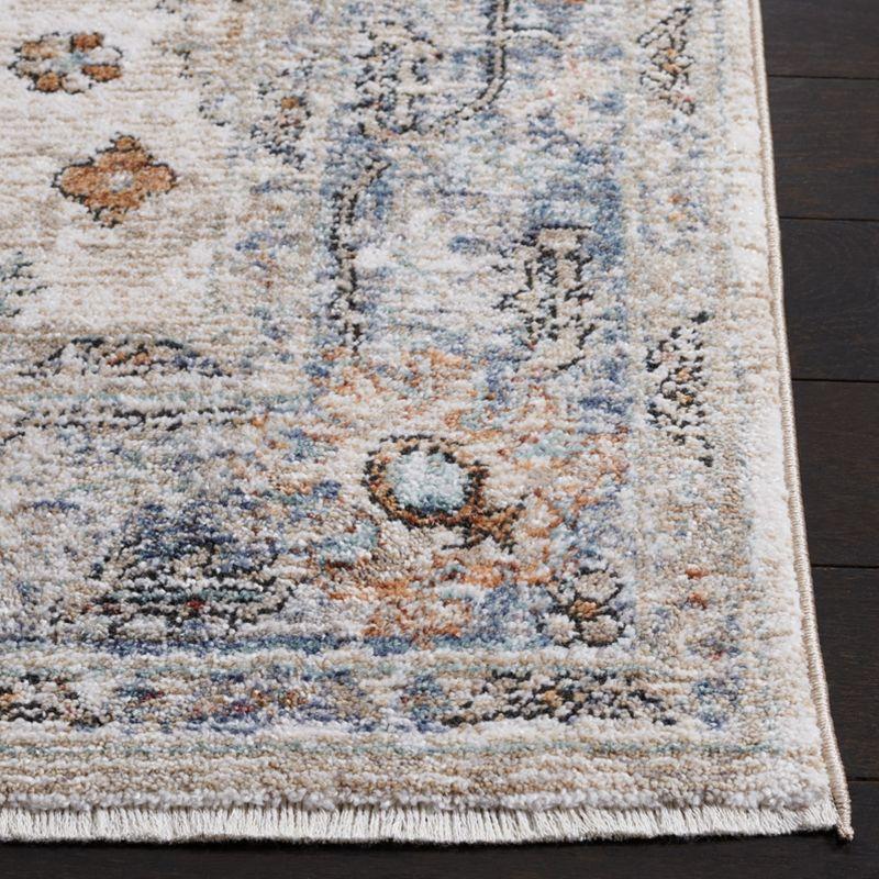 Jasmine JSM343 Power Loomed Runner Rug - Ivory/Blue - 2'2"x9' - Safavieh.