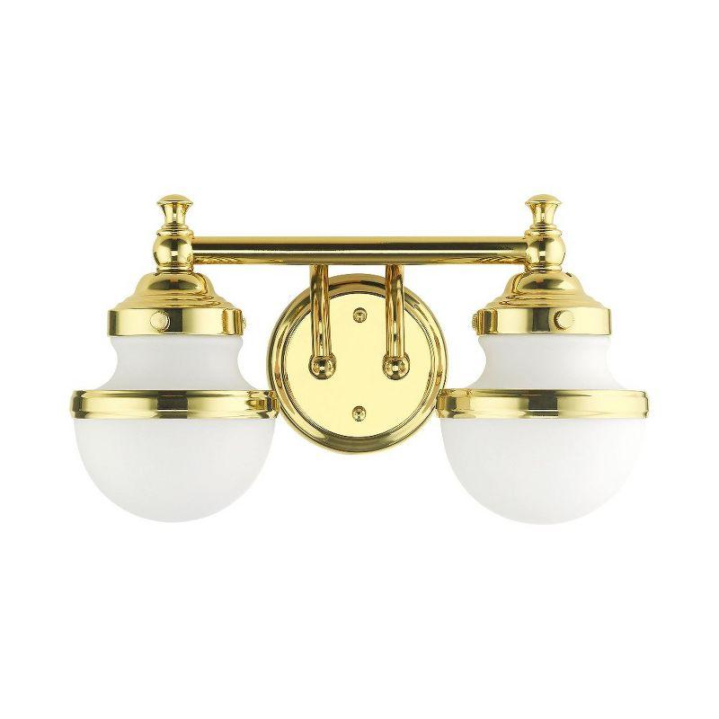 Livex Lighting Oldwick 2 - Light Vanity in  Polished Brass