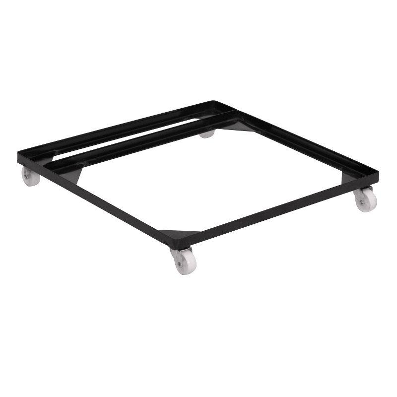 Flash Furniture Visage Steel Stack Chair and Church Chair Dolly - Material Handling Equipment
