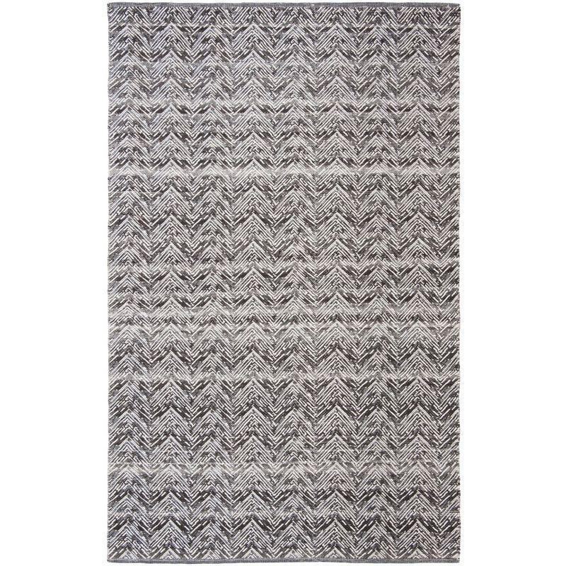 Kilim KLM401 Hand Woven Area Rug - Brown/Charcoal - 5'x8' - Safavieh