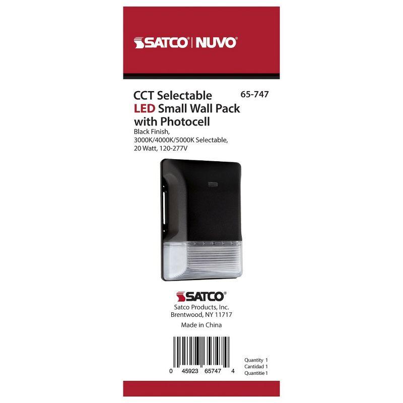 Nuvo 1 - Head LED Hardwired Dusk to Dawn Outdoor Security Wall Pack