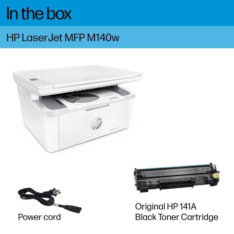 HP LaserJet M140w Wireless All-In-One Black and White Laser Printer (7MD72F)