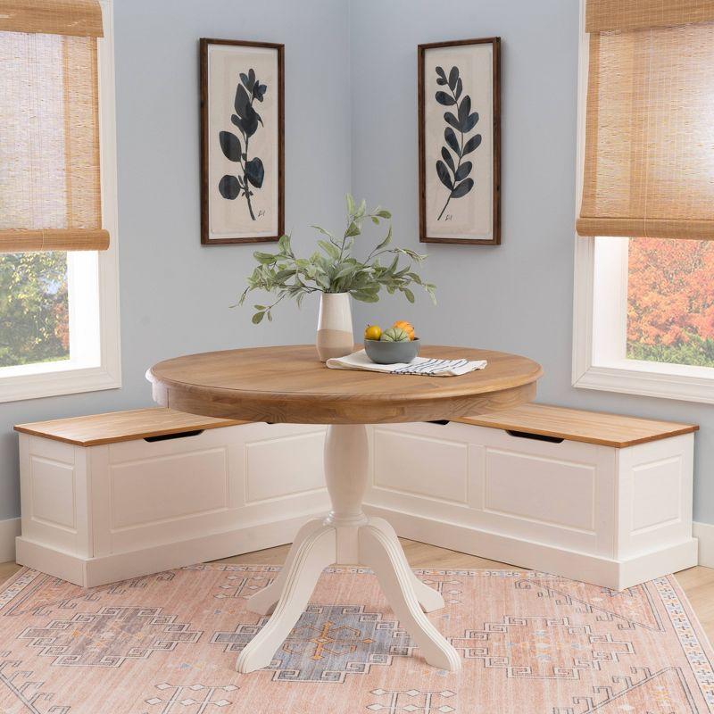 Tobin Backless Breakfast Corner Nook Set - Linon