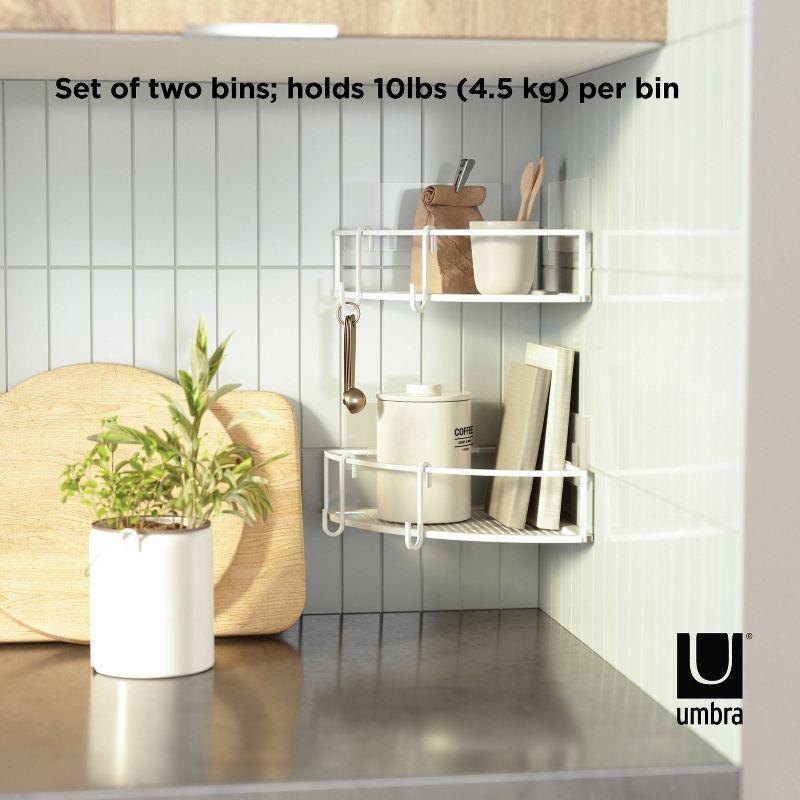 Cubiko Corner Bin - Set Of 2