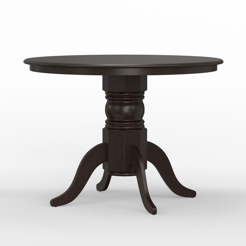 Elegant 42" Round Solid Wood Pedestal Dining Table