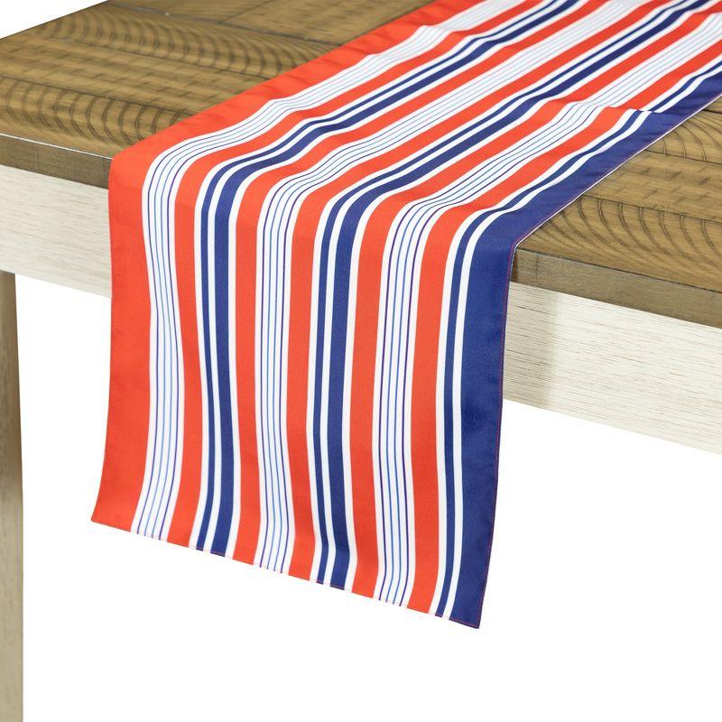 71" Red, White, and Blue Patriotic Polyester Table Runner