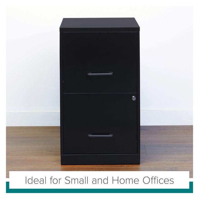 Soho 14.3'' Wide 2 -Drawer Steel File Cabinet