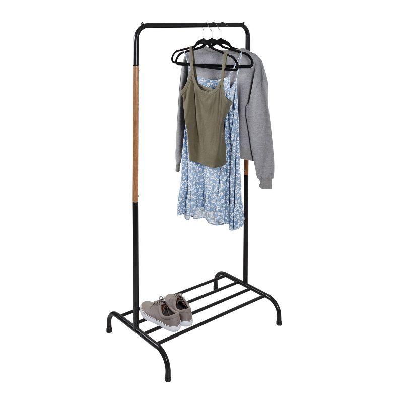 Honey-Can-Do Single Garment Rack Black