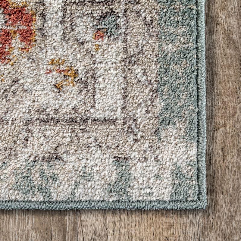 Nuloom Lenore Floral & Paisley 8x10 Indoor Area Rug for Living Room Bedroom Dining Room Kitchen, Beige/Multicolor