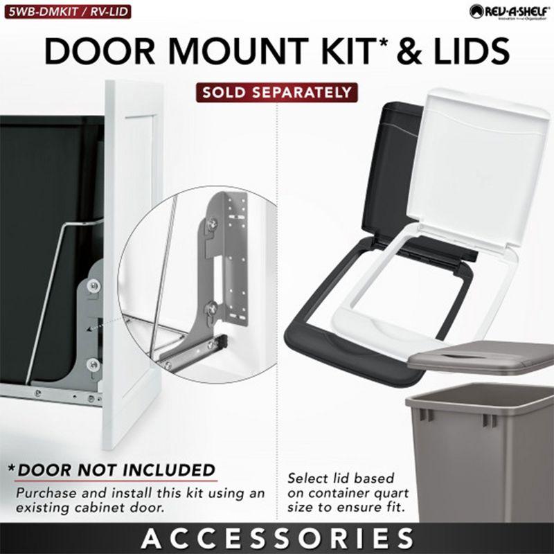 Rev-A-Shelf Rev-A-Shelf Double Pull Out Trash Can 35 Qt for Kitchen