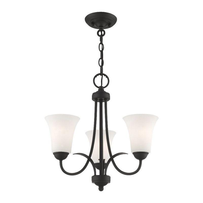 Livex Lighting Ridgedale 3 - Light Flush Mount in  Black