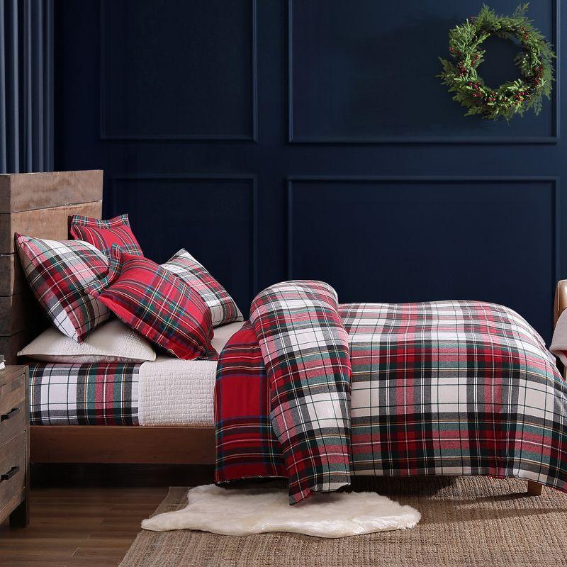 Spencer Plaid Flannel Duvet Cover Set - Levtex Home