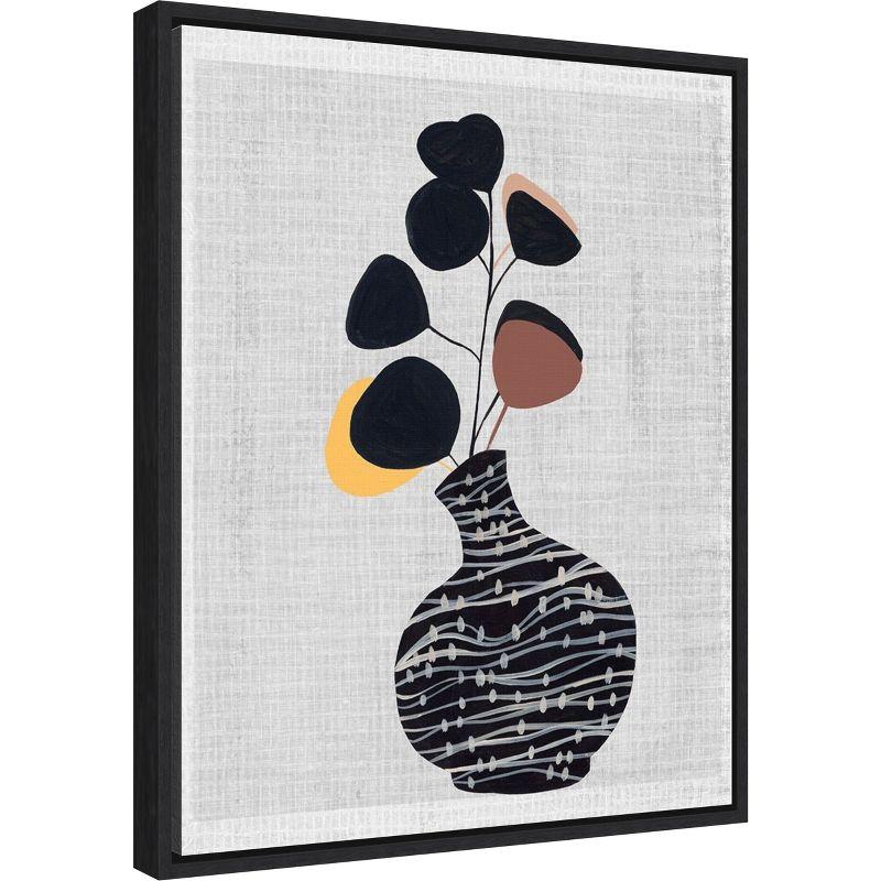 Amanti Art Decorated Vase with Plant I by Melissa Wang Canvas Wall Art Print Framed 16 x 20-in.