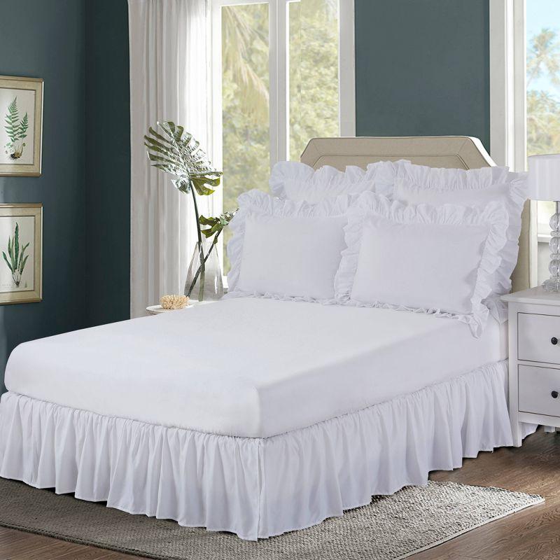 Lily Washed Linen Ruffled Classic Chic Romantic Farmhouse Pillow Sham