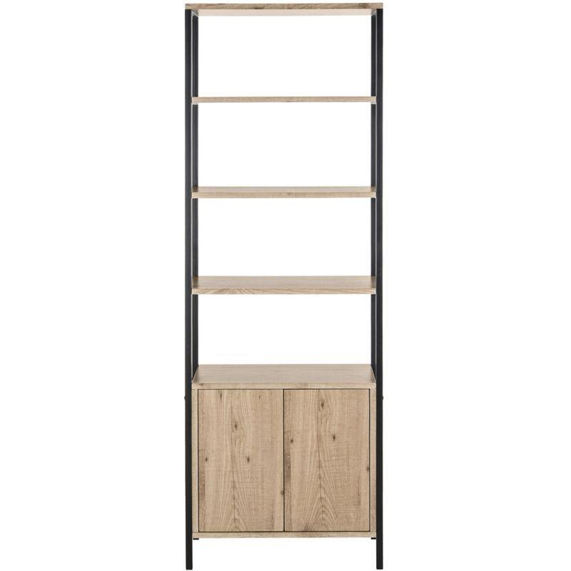 Natasha Etagere - FOX4273 - Oak/Black - Safavieh Couture