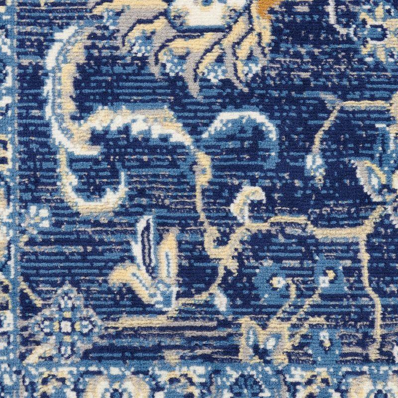 Nourison Grafix GRF24 Indoor Area Rug - Navy 3'9" x 5'9"