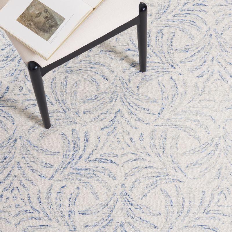 Jardin JAR728 Hand Tufted Accent Rug - Ivory/Blue - 3'x5' - Safavieh