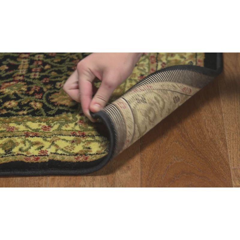 Lyndhurst LNH213 Power Loomed Area Rug - Black/Ivory - 8'x8' - Safavieh.