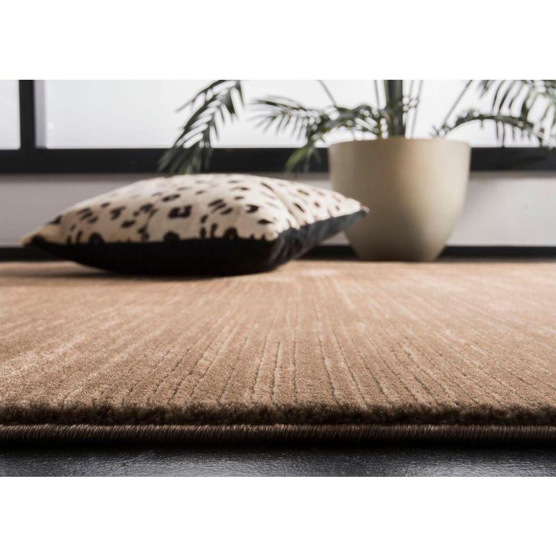 Elysian Light Brown Synthetic 2'2" x 8' Soft Texture Runner Rug