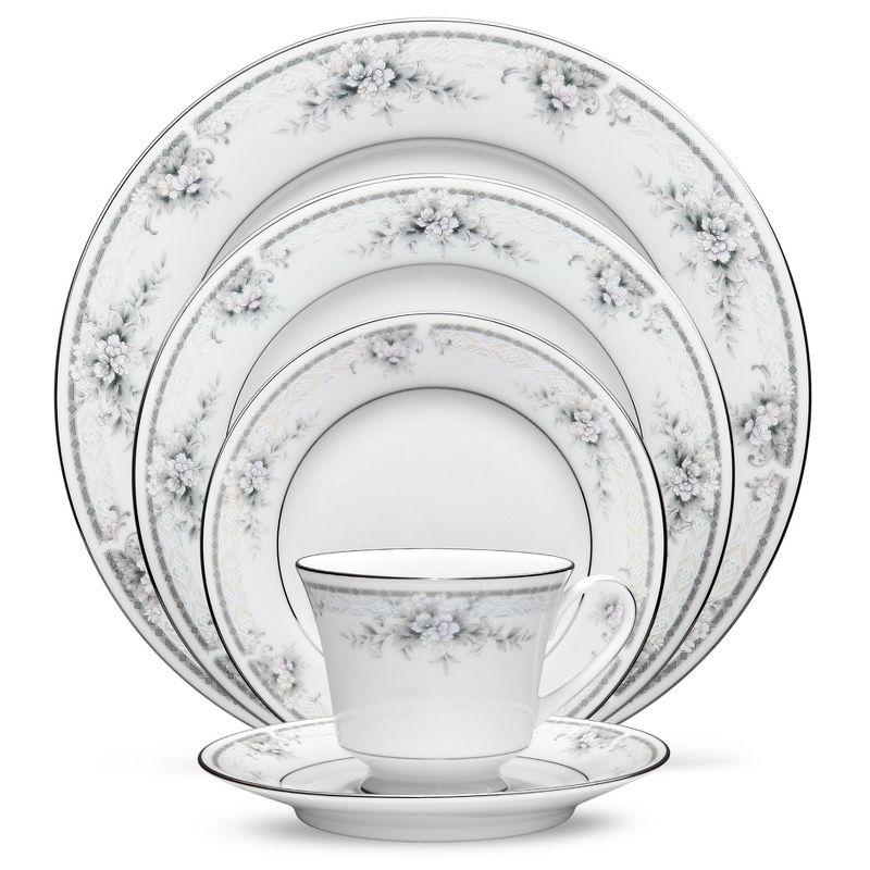 Sweet Leilani White Porcelain 5-Piece Place Setting