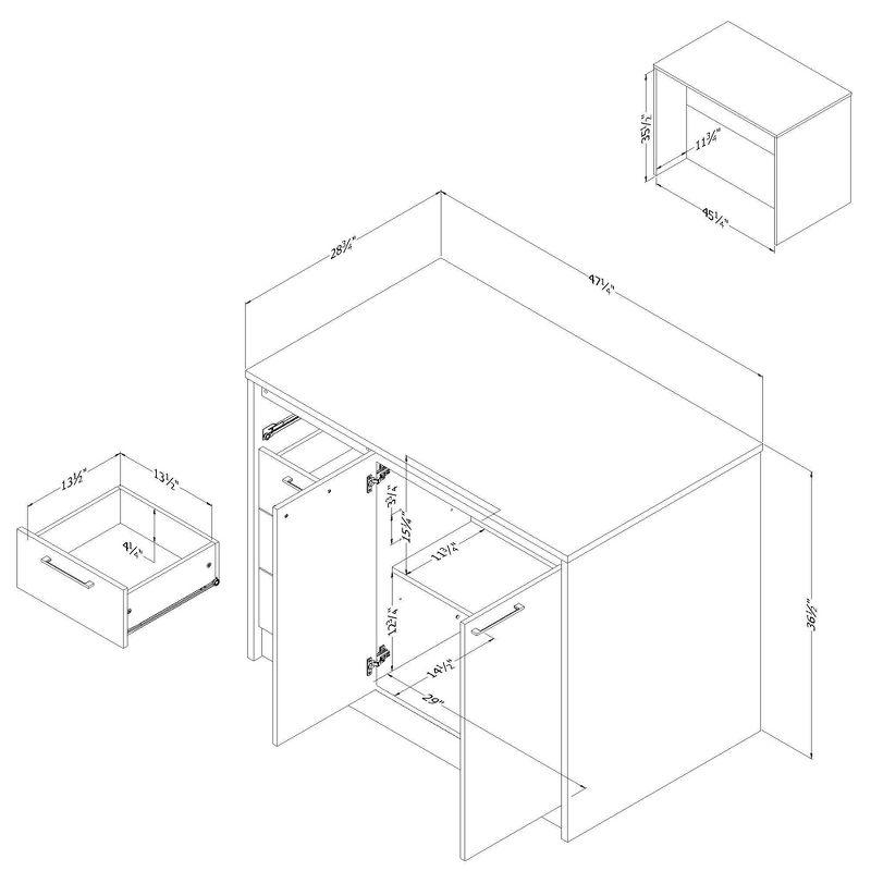 Myro 47.25'' Wide Kitchen Island