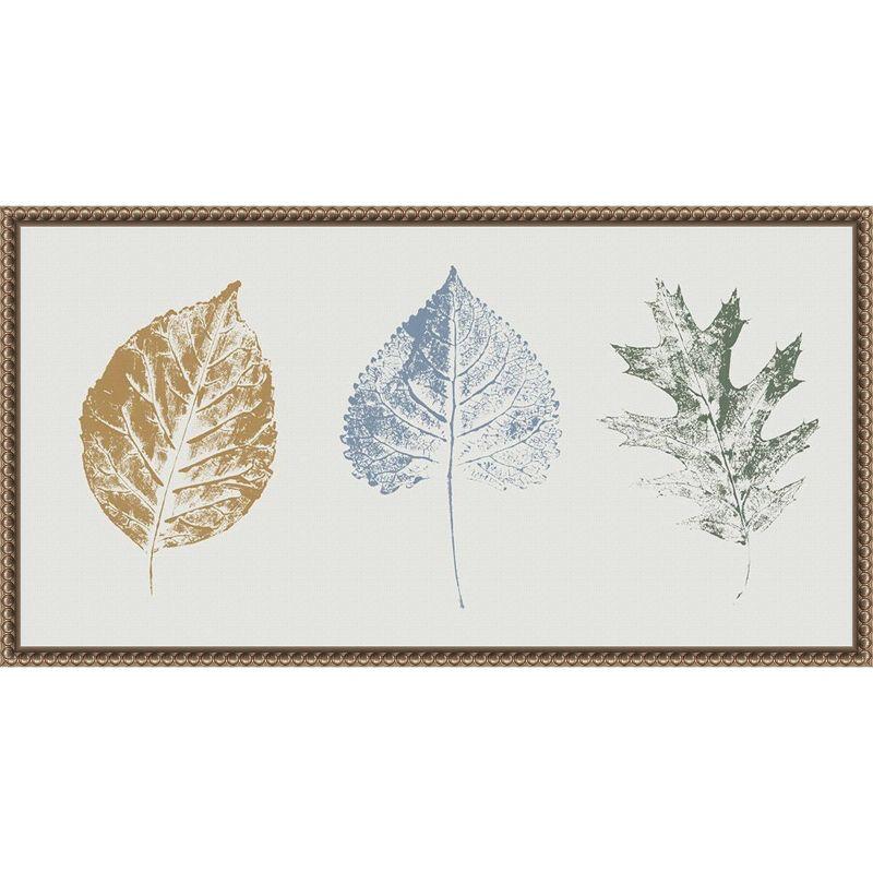 Amanti Art 27"x14" Fall Visions I by Sarah Leonard Framed Canvas Wall Art Print