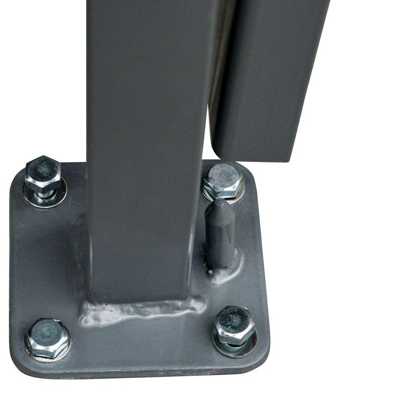 Outsunny 20' Double Retractable Patio Side Awning Garden Sun Shade with UV-Fighting Screen, Auto Pull-Back Function, & Steel Frame, Beige