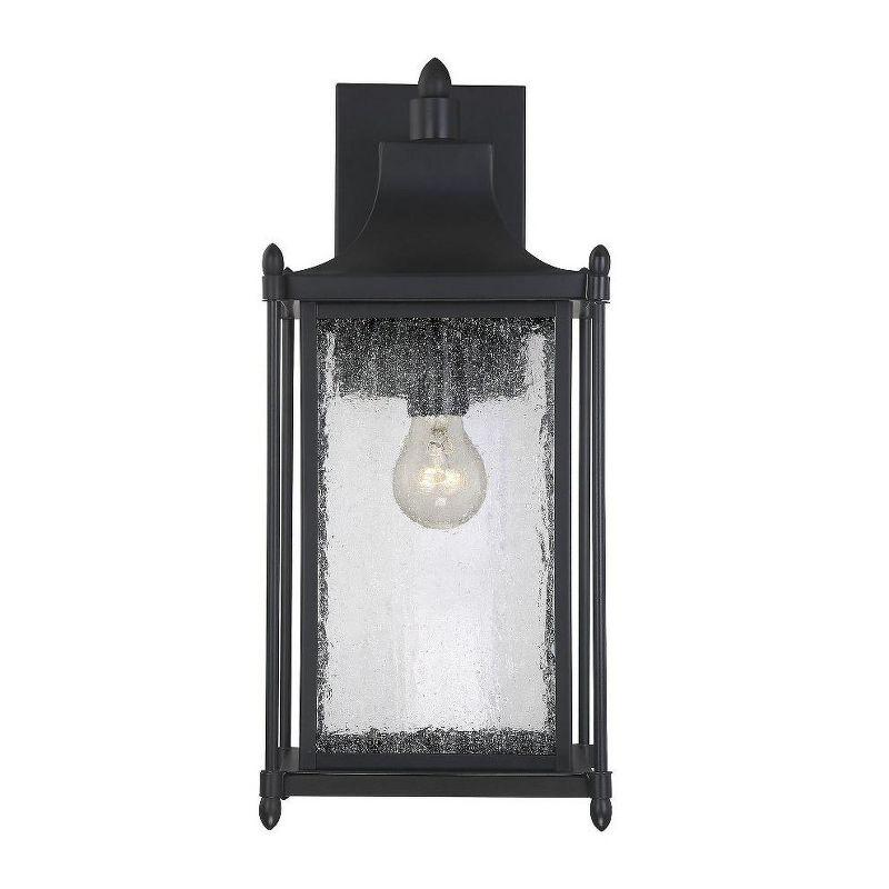 Dunnmore 1-Light Outdoor Wall Lantern in Black