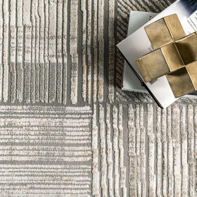 Nuloom Helene Abstract 5x8 Indoor Area Rug for Living Room Bedroom Dining Room Kitchen, Beige/Ivory