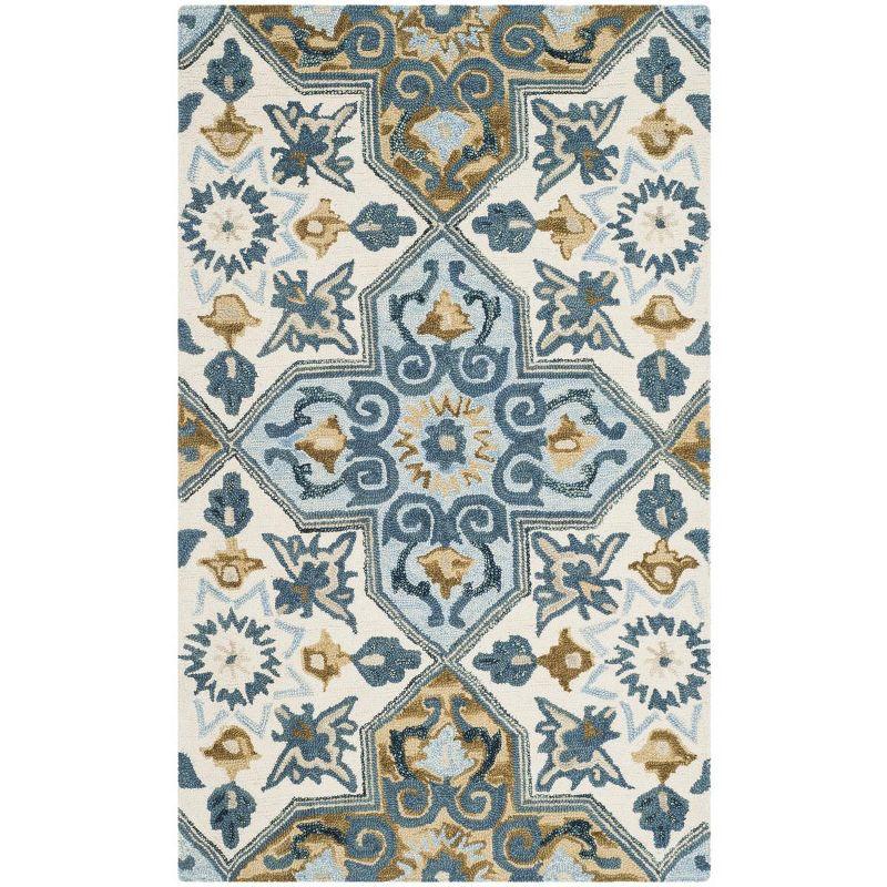 Suzani SZN380 Hand Hooked Indoor Area Rug  - Safavieh