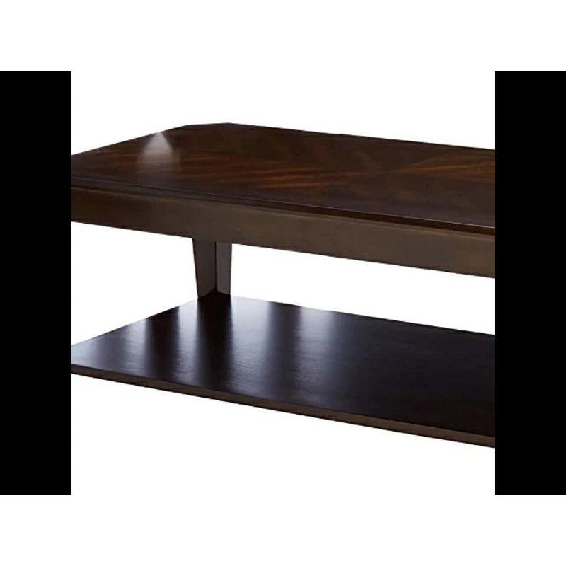 Rectangular Lift-Top Storage Coffee Table in Rich Walnut