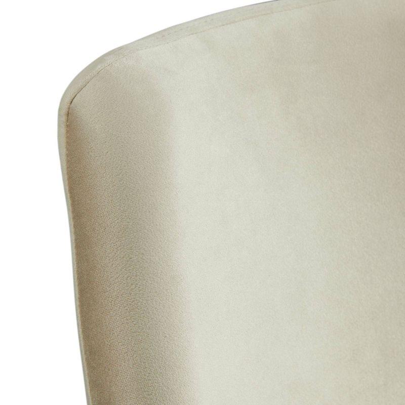 Mardelle Dining Side Chair Set Cream - Picket House Furnishings: Upholstered, Metal Legs, 2-Piece