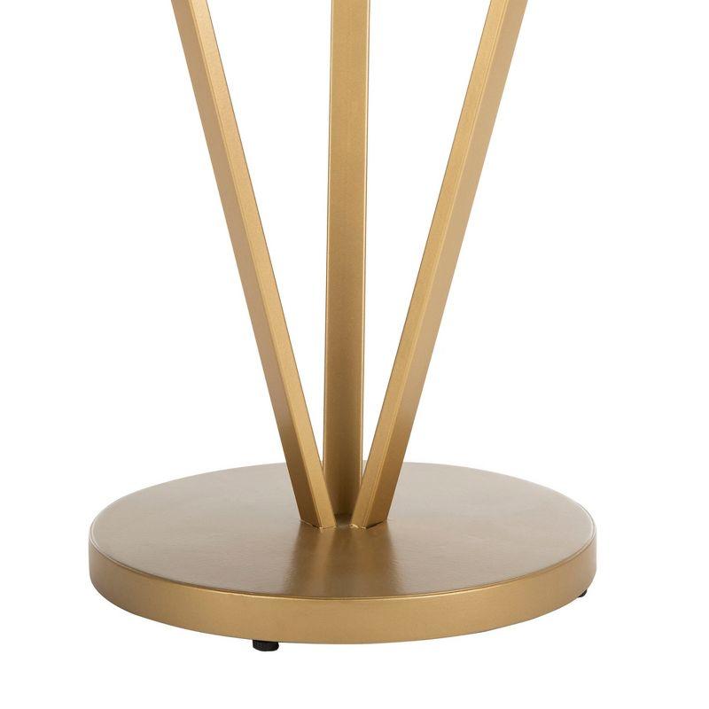 Theia Accent Table - White Marble/Gold - Safavieh.