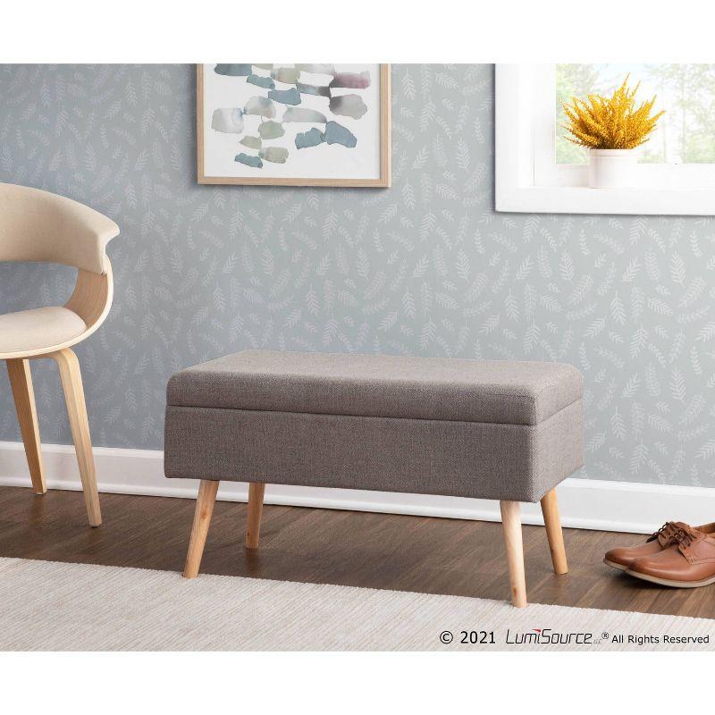 Mercury Row® Beyers Fabric Upholstered Storage Bench