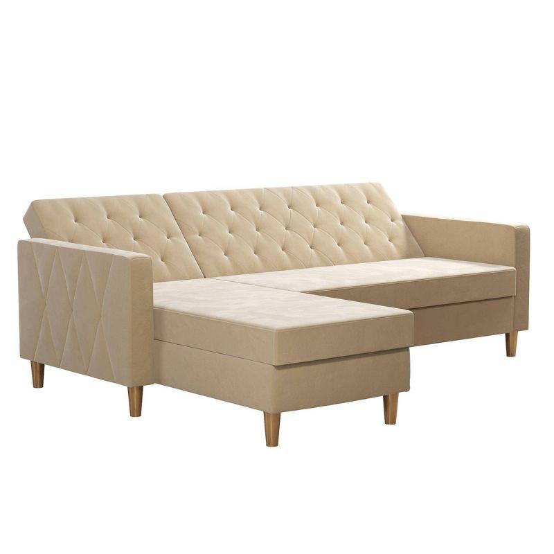 Liberty Upholstered Reversible Chaise Sectional with Storage