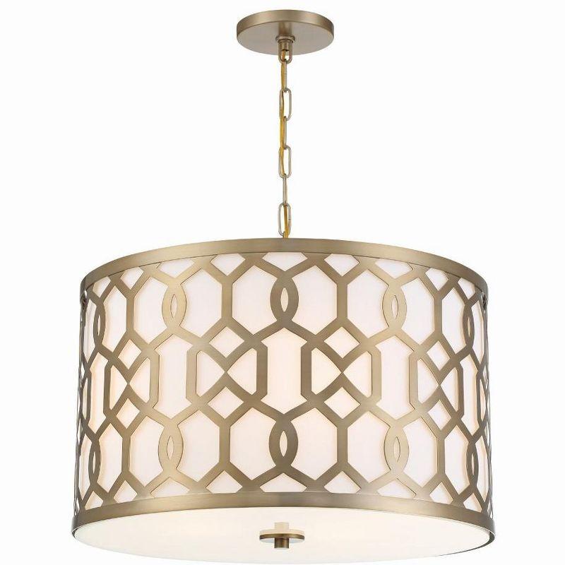 Crystorama Lighting Jennings 5 - Light Pendant in  Aged Brass