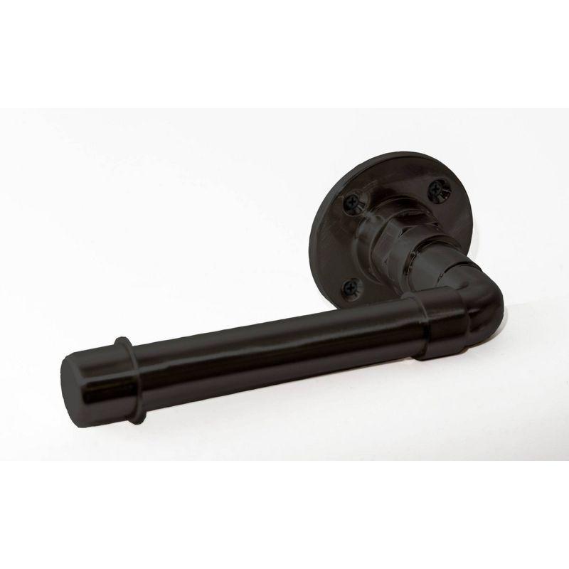 4pc Kimball Bathroom Accessory Kit Satin Black - Design House: Zinc Hardware Set with Towel Ring & Robe Hook