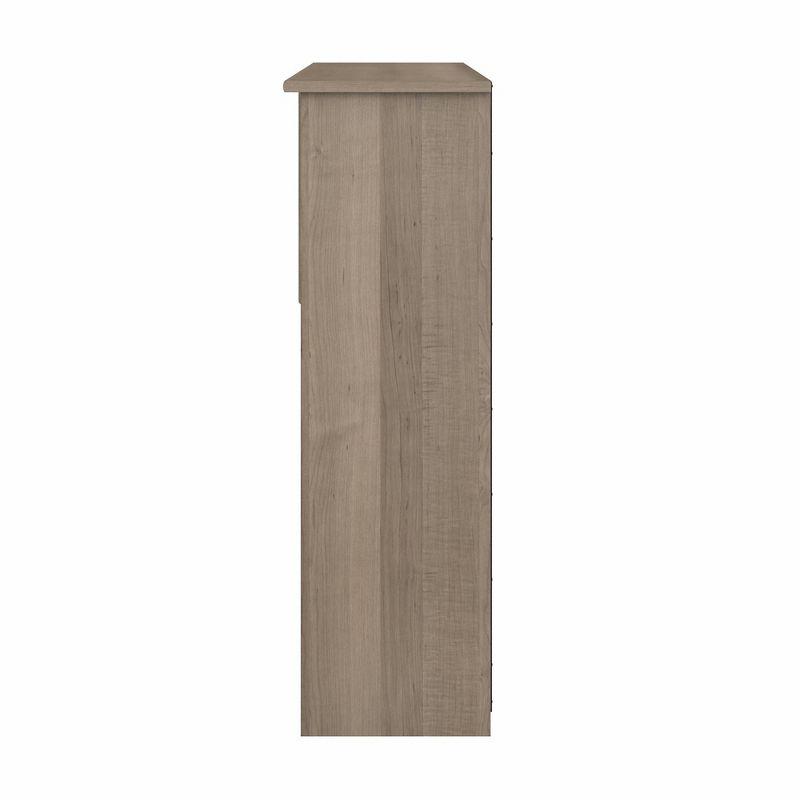 Cabot 60W Hutch Ash Gray - Bush Furniture: Laminate Office Hutch Top, MDF Frame, Adult Assembly Required