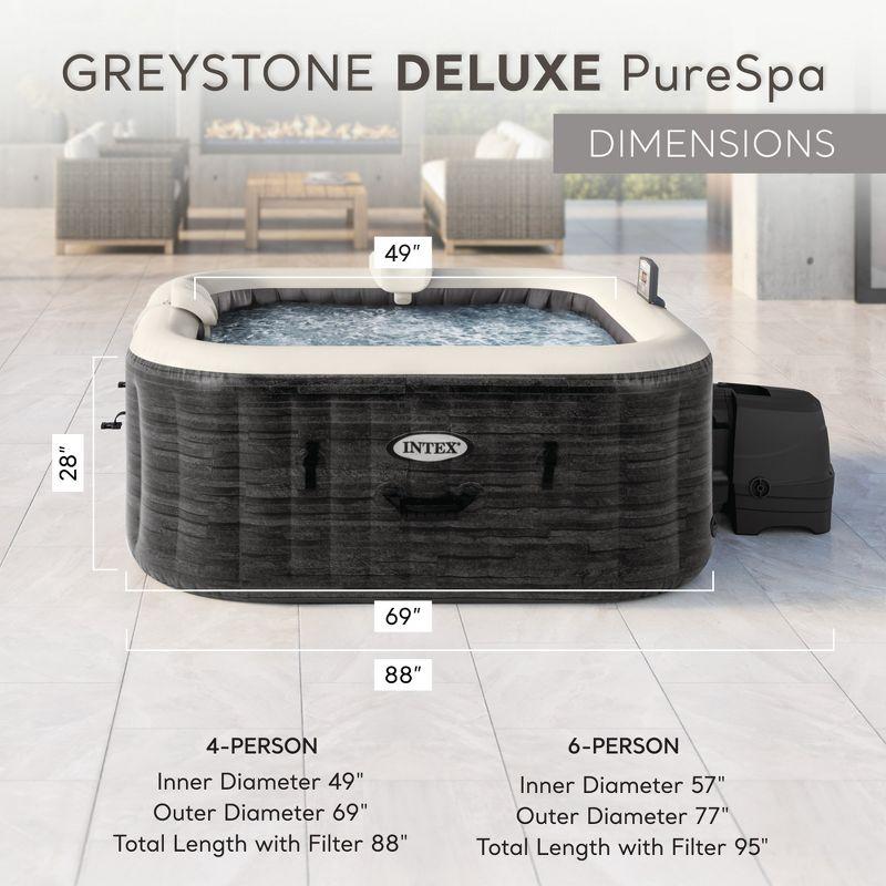 Intex Intex PureSpa Plus Inflatable Square Hot Tub w/ AirJets