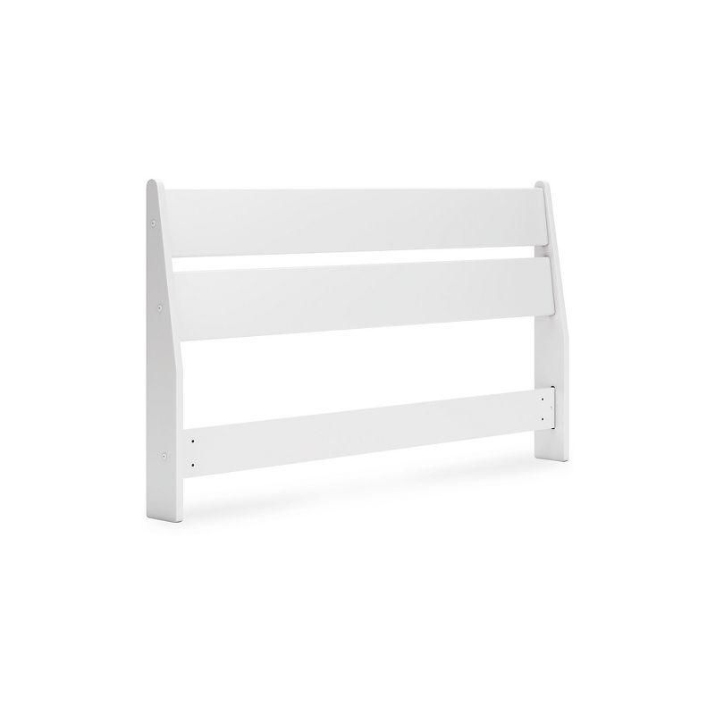 Matte White Queen Wood Panel Headboard